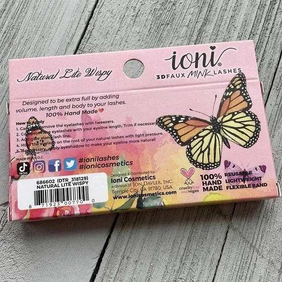 Ioni 3D Natural Lite Wispy Faux Mink Eyelashes, 1 Pair - Picture 2 of 2